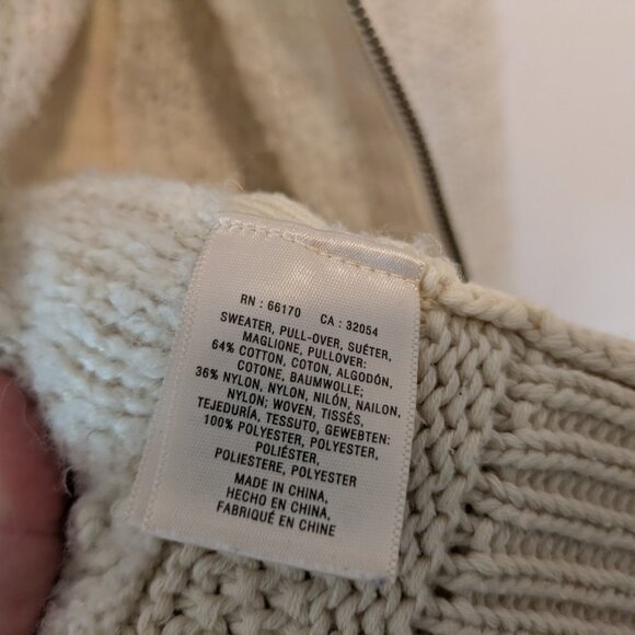 Anthropologie Sleeping On Snow Northbound Ivory Zip Up Cardigan - Picture 15 of 16